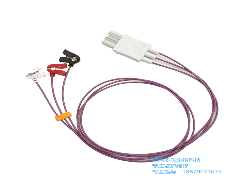 飞利浦M1624A心电图导联线组非屏蔽 3导联微型夹AAMI 0.7M 产品介绍